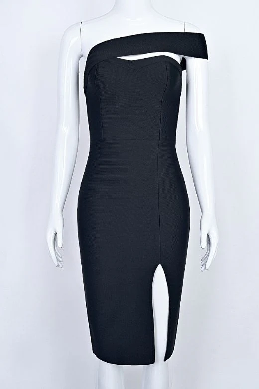 Gianna Bandage Dress - Nude - Image 9