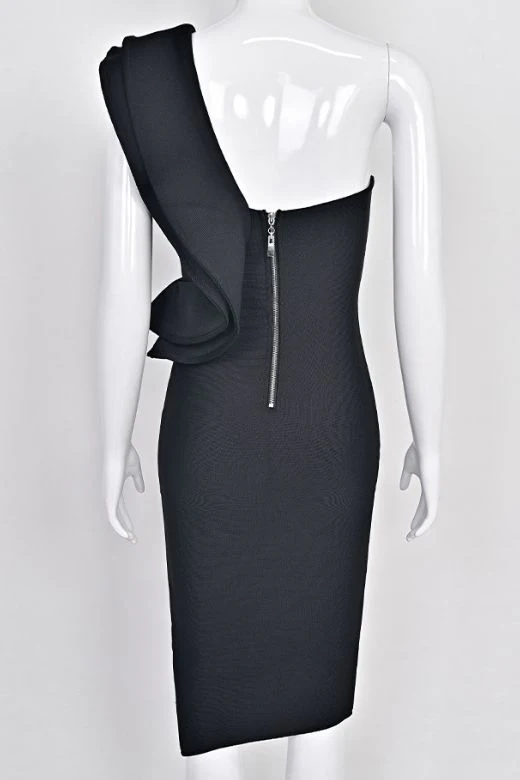 Hayley Bodycon Dress - Classic Black - Image 10