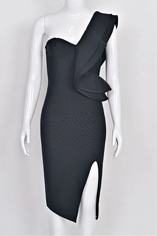 Hayley Bodycon Dress - Classic Black - Image 8
