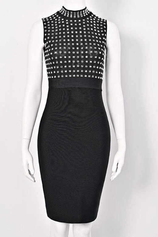 Hazel Bodycon Dress - Classic Black - Image 6