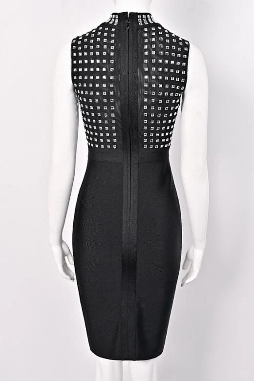 Hazel Bodycon Dress - Classic Black - Image 8