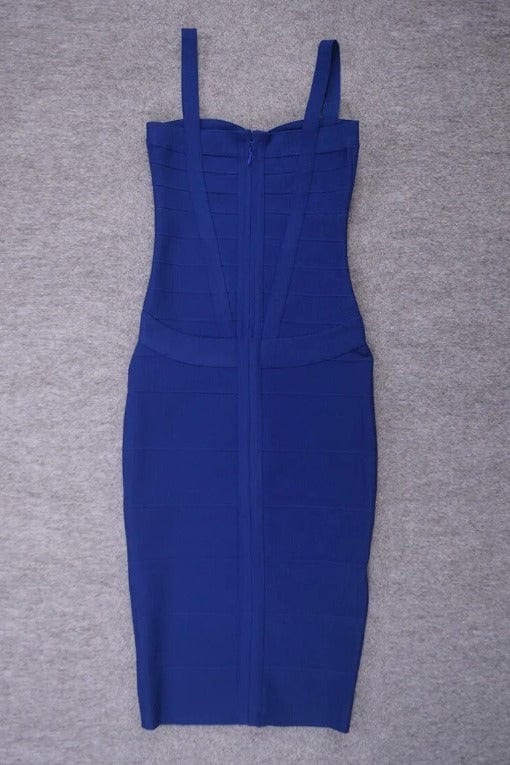 Heidi Bandage Midi Dress - Navy Blue - Image 11