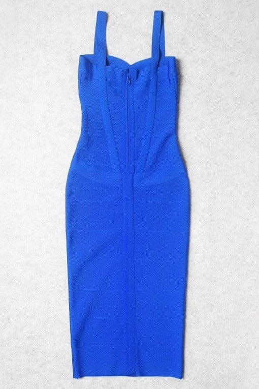 Heidi Bandage Midi Dress - Royal Blue - Image 12