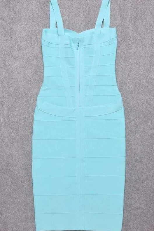 Heidi Bandage Midi Dress - Sky Blue - Image 10
