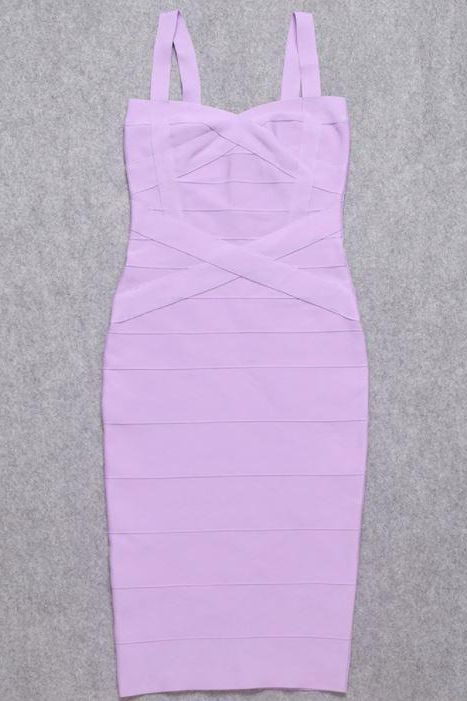 Heidi Bandage Midi Dress - Violet Purple - Image 12