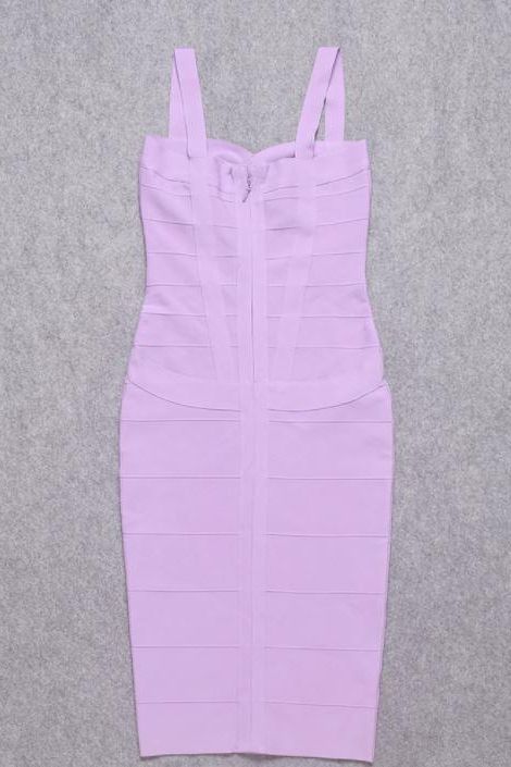 Heidi Bandage Midi Dress - Violet Purple - Image 13