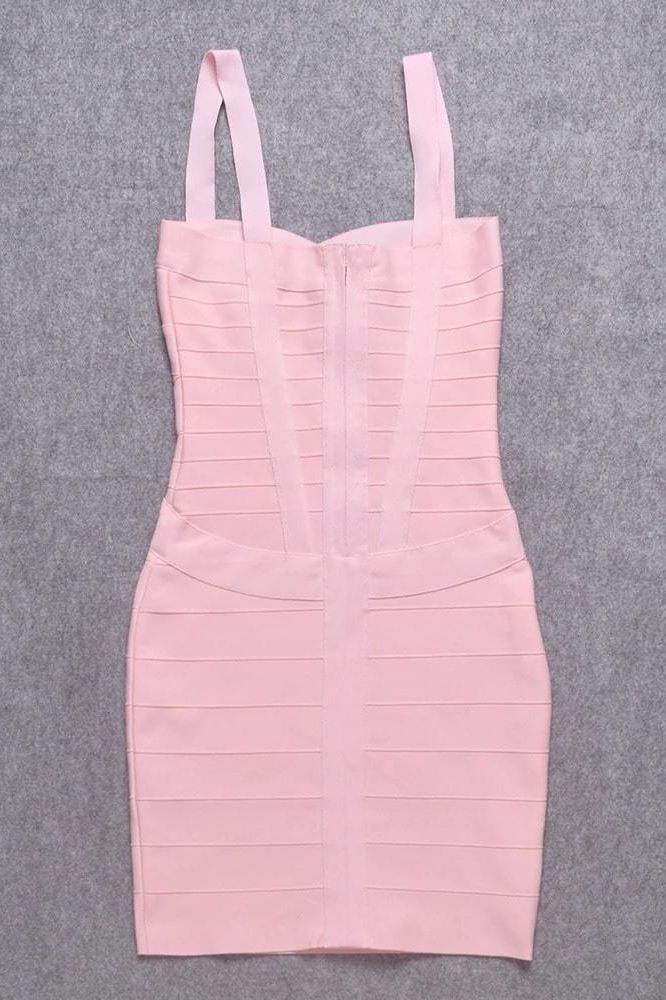 Heidi Bandage Mini Dress - Dusty Pink - Image 11