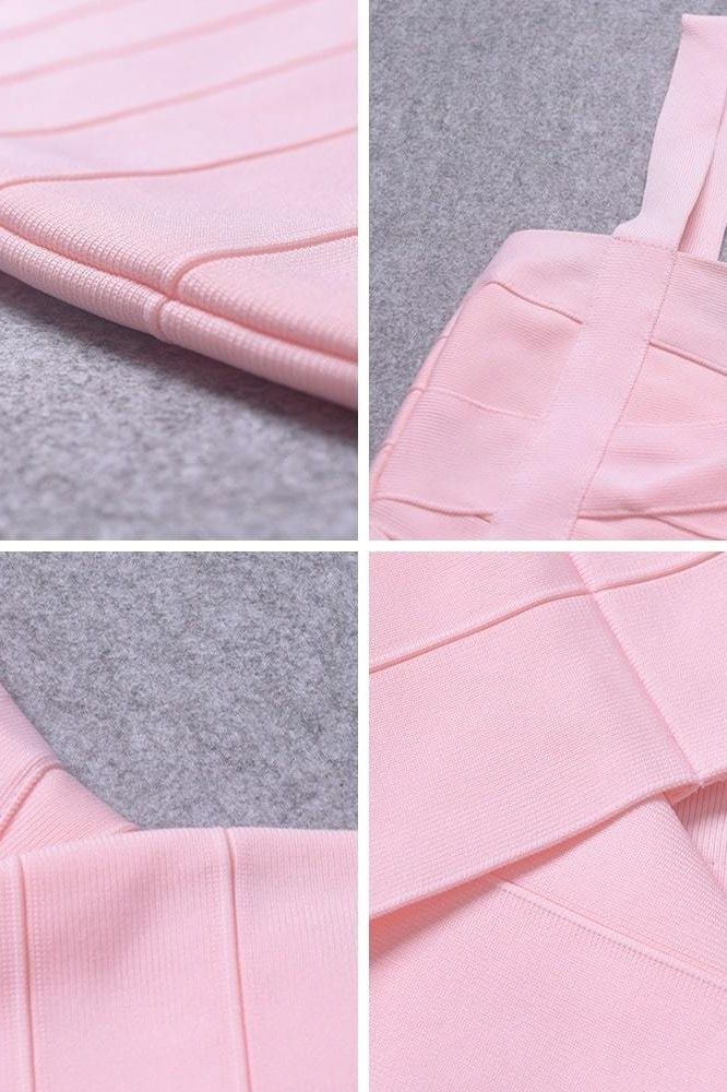 Heidi Bandage Mini Dress - Dusty Pink - Image 12
