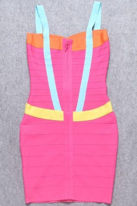 Heidi Bandage Mini Dress - Hot Pink - Image 11