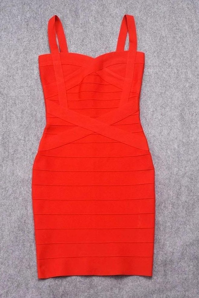 Heidi Bandage Mini Dress - Lipstick Red (Sale) - Image 13