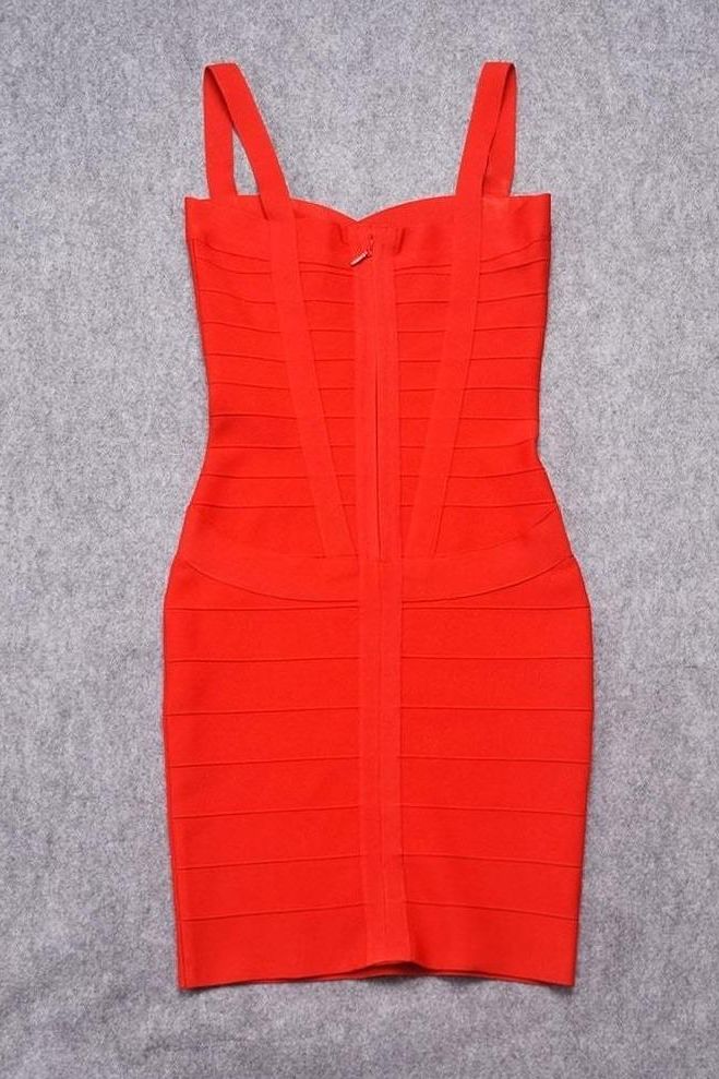 Heidi Bandage Mini Dress - Lipstick Red (Sale) - Image 14