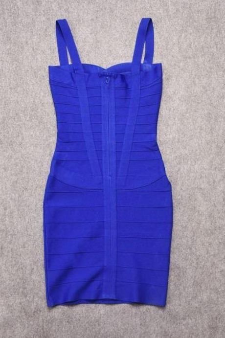 Heidi Bandage Mini Dress - Royal Blue - Image 12
