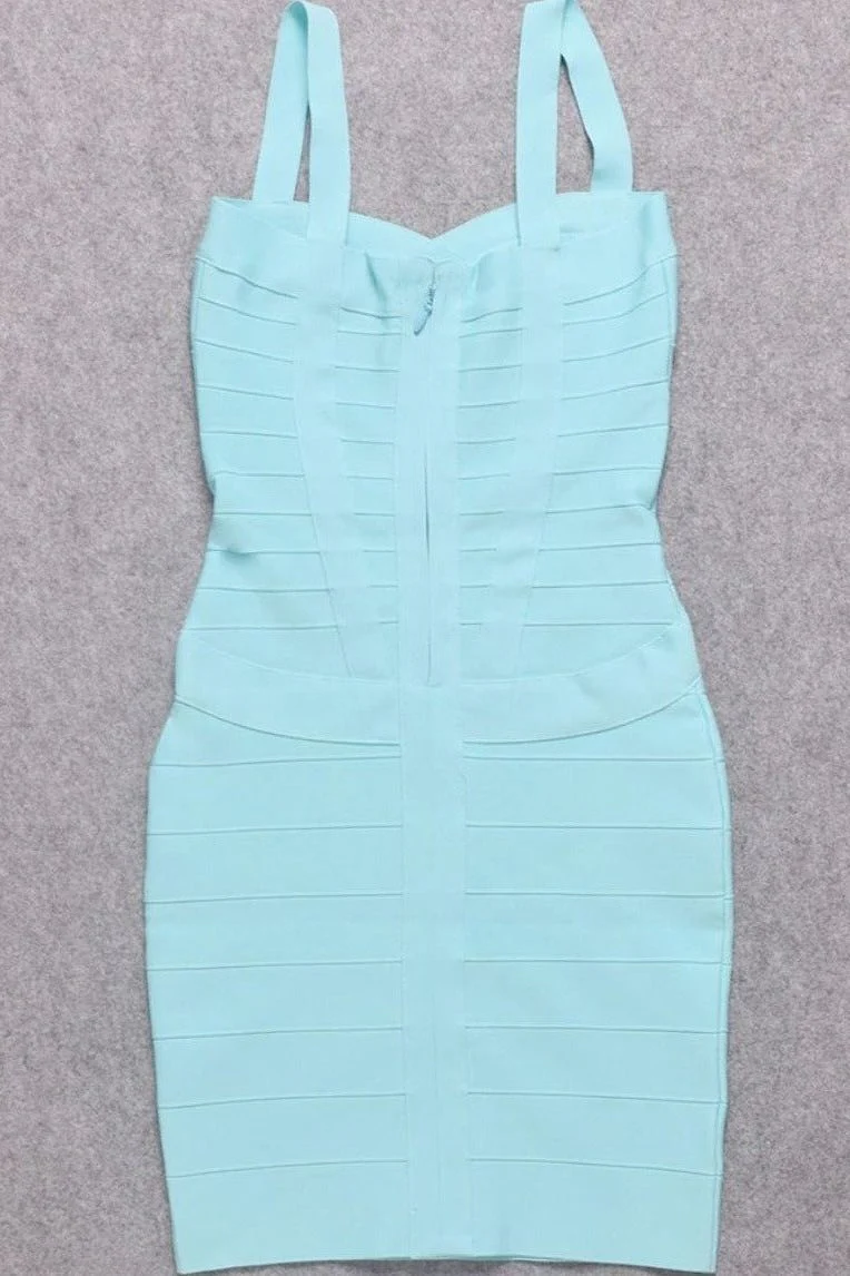 Heidi Bandage Mini Dress - Sky Blue - Image 10