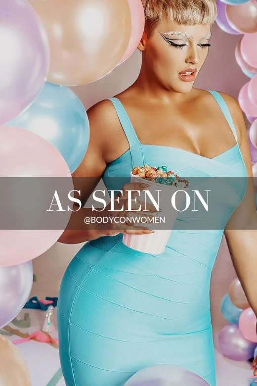 Heidi Bandage Mini Dress - Sky Blue - Image 12