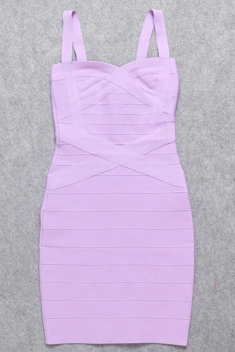 Heidi Bandage Mini Dress - Violet Purple - Image 10