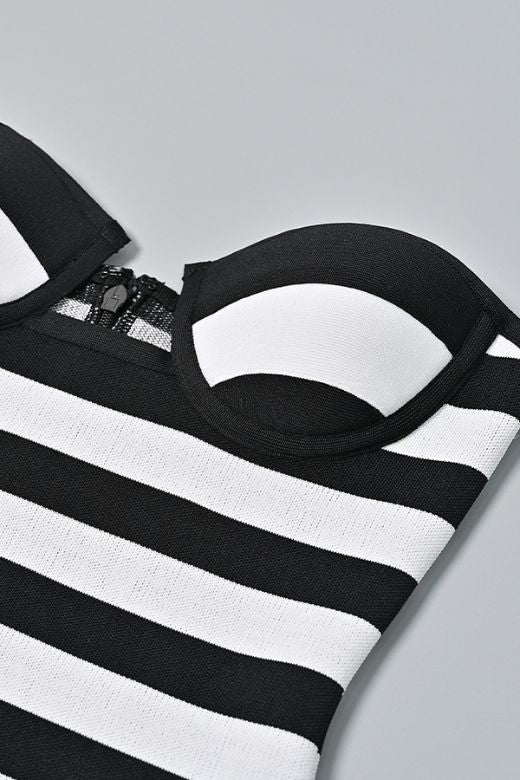 Ingrid Bandage Mini Dress - Classic Black - Image 10