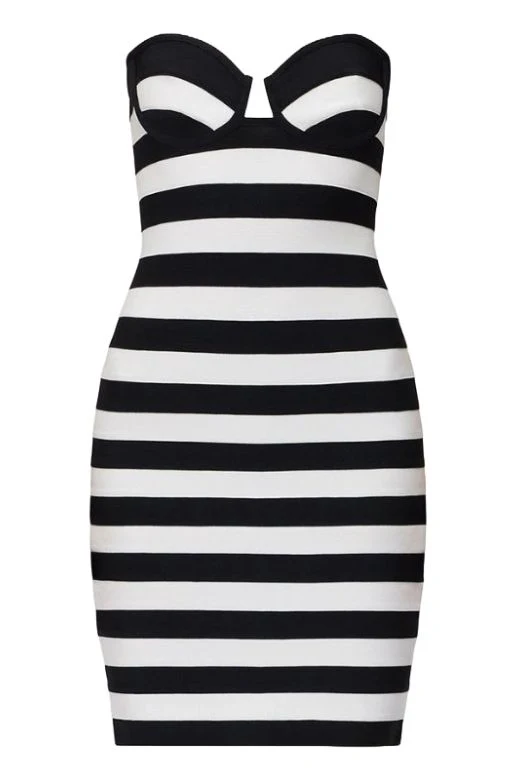 Ingrid Bandage Mini Dress - Classic Black - Image 2
