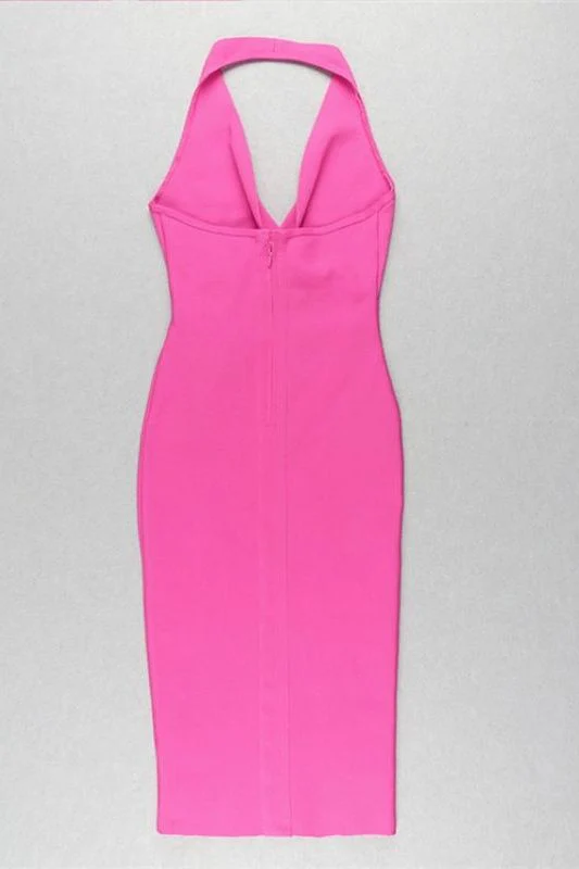 Iris Bodycon Dress - Hot Pink - Image 8