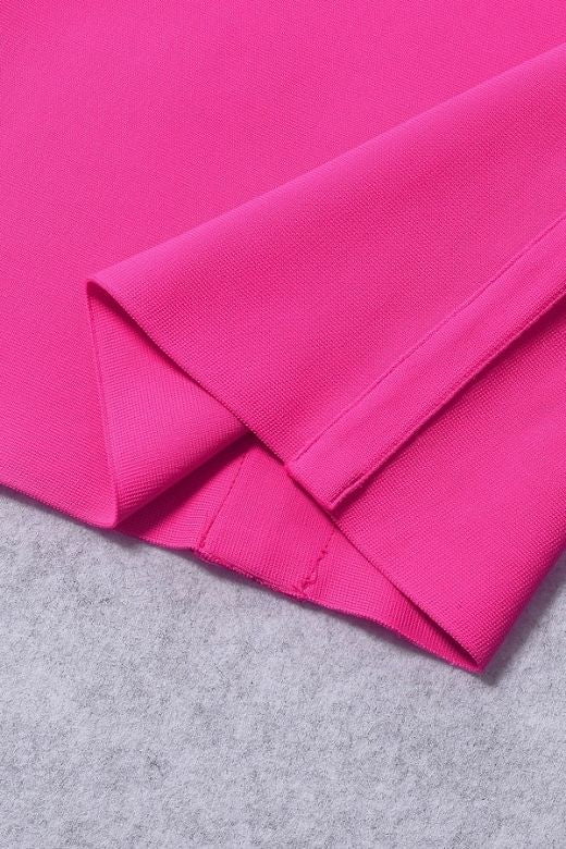 Iris Bodycon Dress - Hot Pink - Image 9