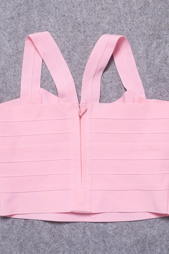 Jay Bandage Crop Top - Dusty Pink - Image 12