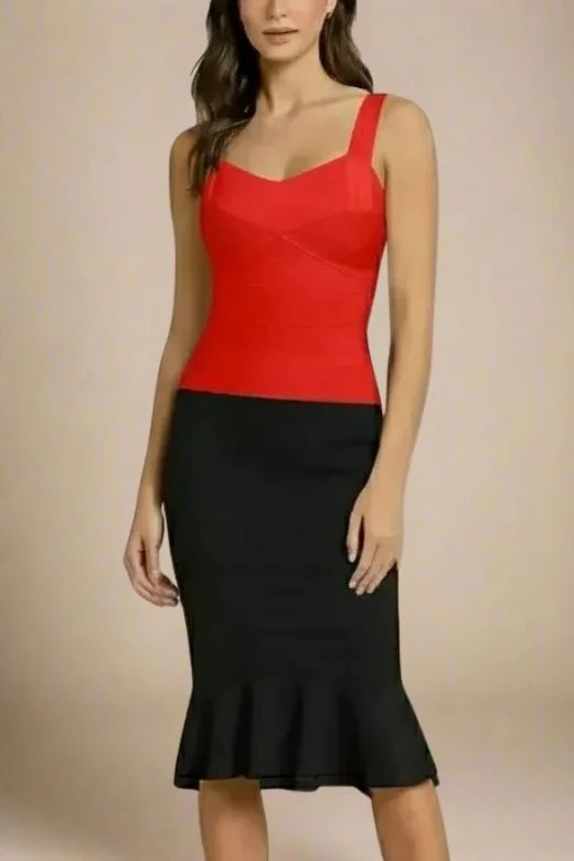 Jay Bandage Top - Lipstick Red - Image 3
