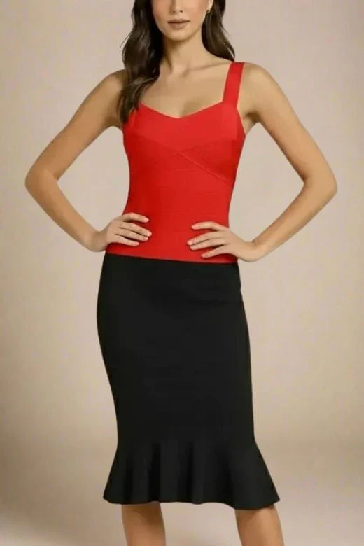 Jay Bandage Top - Lipstick Red - Image 4