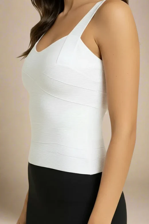Jay Bandage Top - White Pearl - Image 2