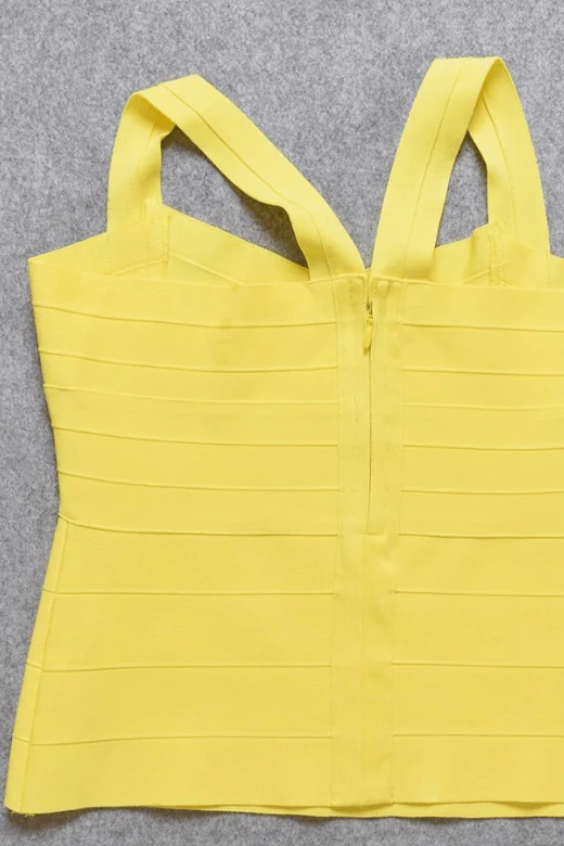 Jay Bandage Top - Sun Yellow - Image 10