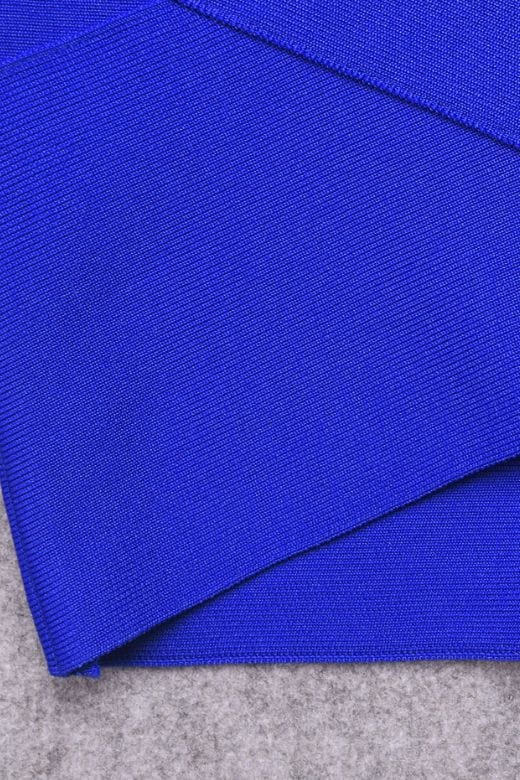 Jay High Waist Bandage Mini Skirt - Royal Blue - Image 10
