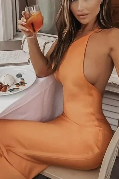 Joi Bodycon Midi Dress - Peach - Image 9