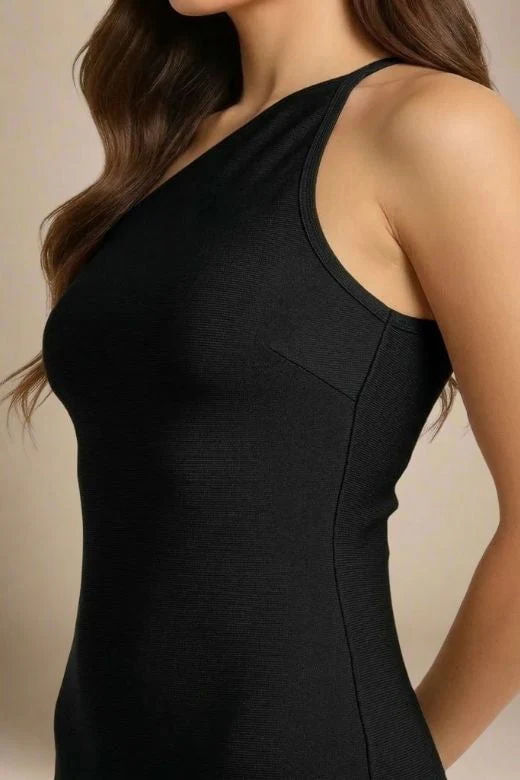 Joi Bodycon Midi Dress - Classic Black - Image 6