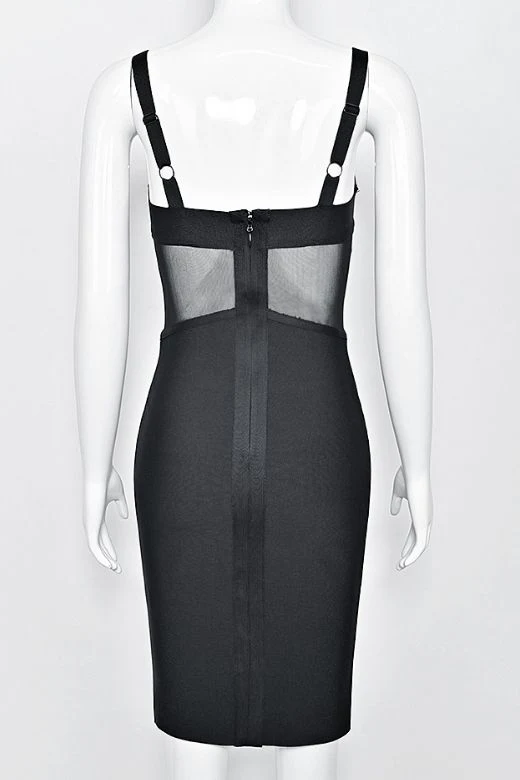 Juliette Bodycon Dress - Classic Black - Image 8