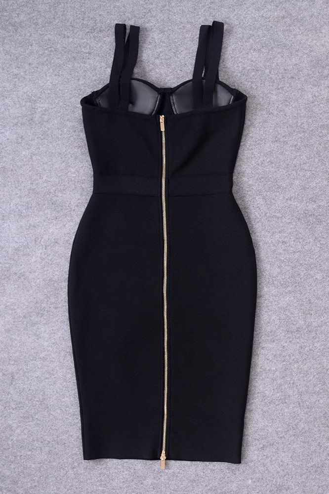 Kate Bandage Dress - Classic Black - Image 10