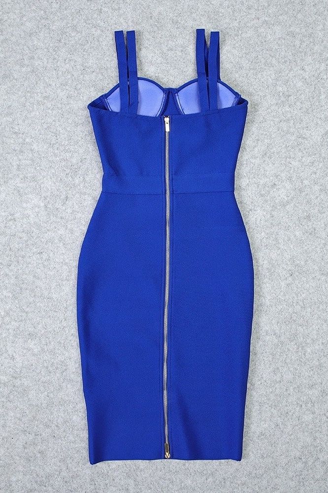 Kate Bandage Dress - Royal Blue - Image 8