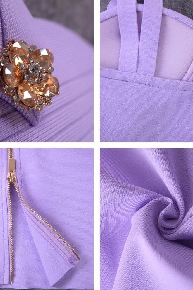 Kate Bandage Dress - Violet Purple - Image 8
