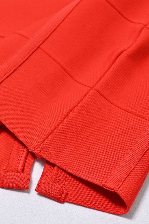 Kendall Bandage Midi Dress - Lipstick Red - Image 10