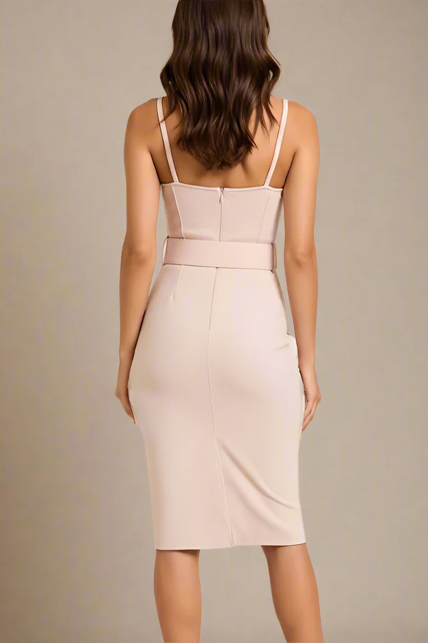 Lana Bandage Dress - Cream - Image 2