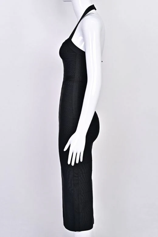Lara Bandage Midi Dress - Classic Black - Image 10