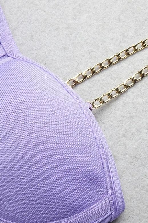 Leah Bodycon Dress - Violet Purple - Image 8