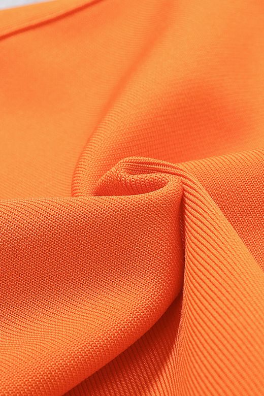Leo Bandage Midi Dress - Apricot Orange - Image 14