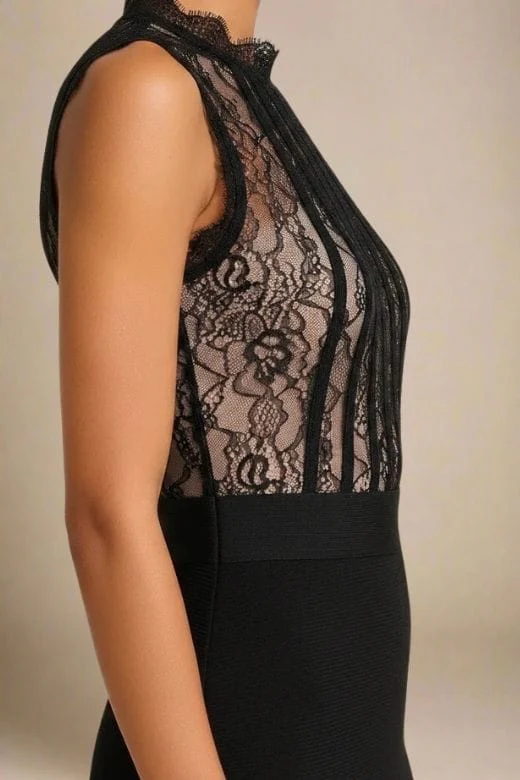 Lori Bodycon Dress - Classic Black - Image 3