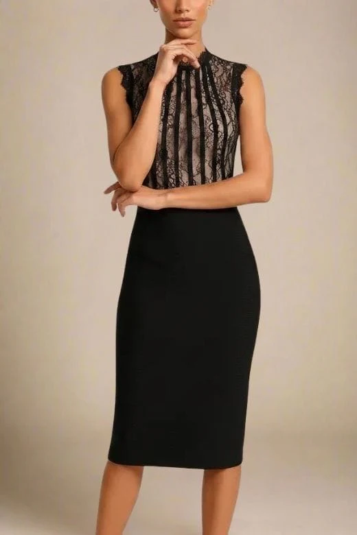 Lori Bodycon Dress - Classic Black - Image 4