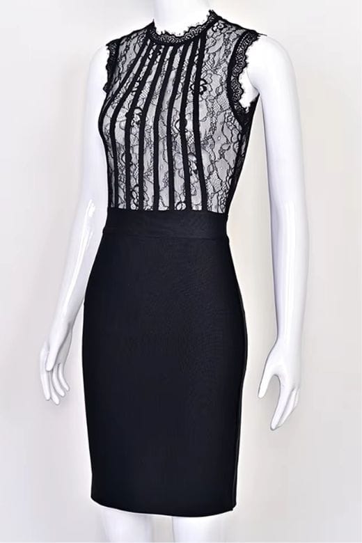 Lori Bodycon Dress - Classic Black - Image 8