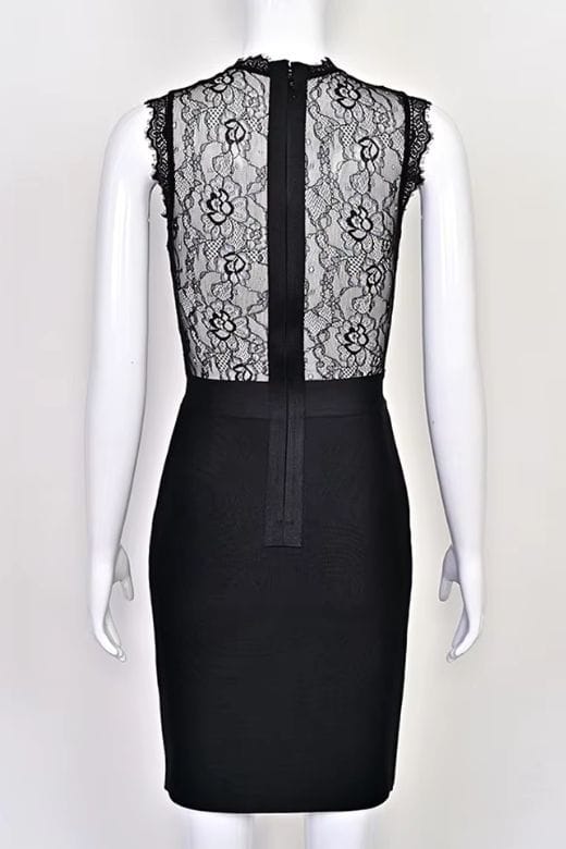 Lori Bodycon Dress - Classic Black - Image 9