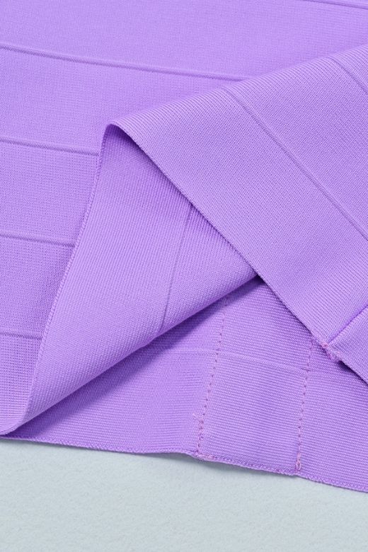 Madison Bandage Mini Dress - Violet Purple - Image 8