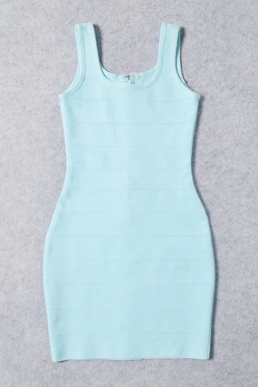 Maria Bandage Mini Dress - Baby Blue - Image 5