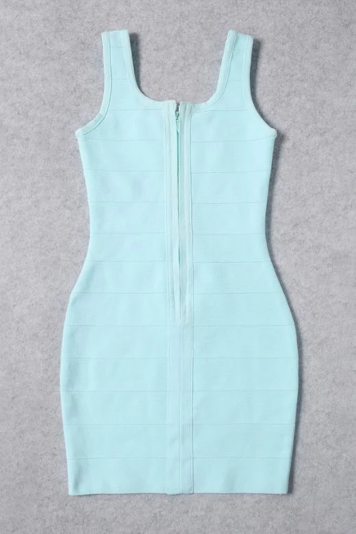 Maria Bandage Mini Dress - Baby Blue - Image 6