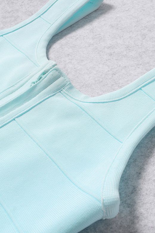 Maria Bandage Mini Dress - Baby Blue - Image 8