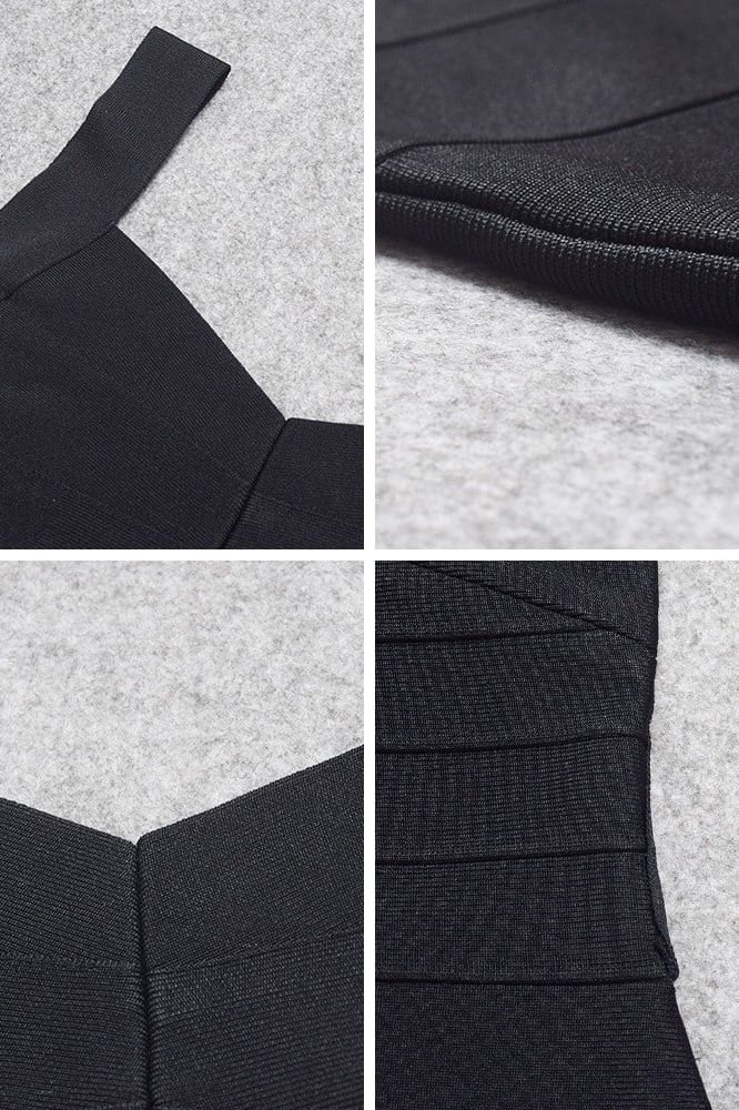 Maya Bandage Mini Dress - Classic Black - Image 8