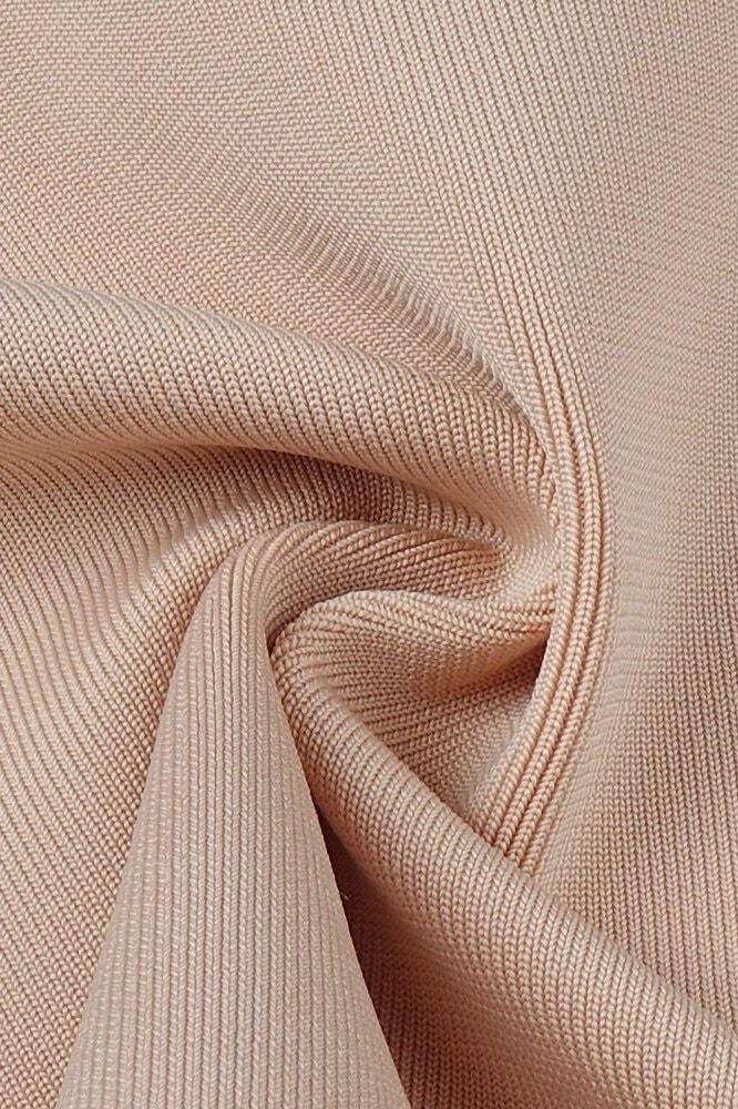 Milan Bandage Midi Dress - Nude - Image 9